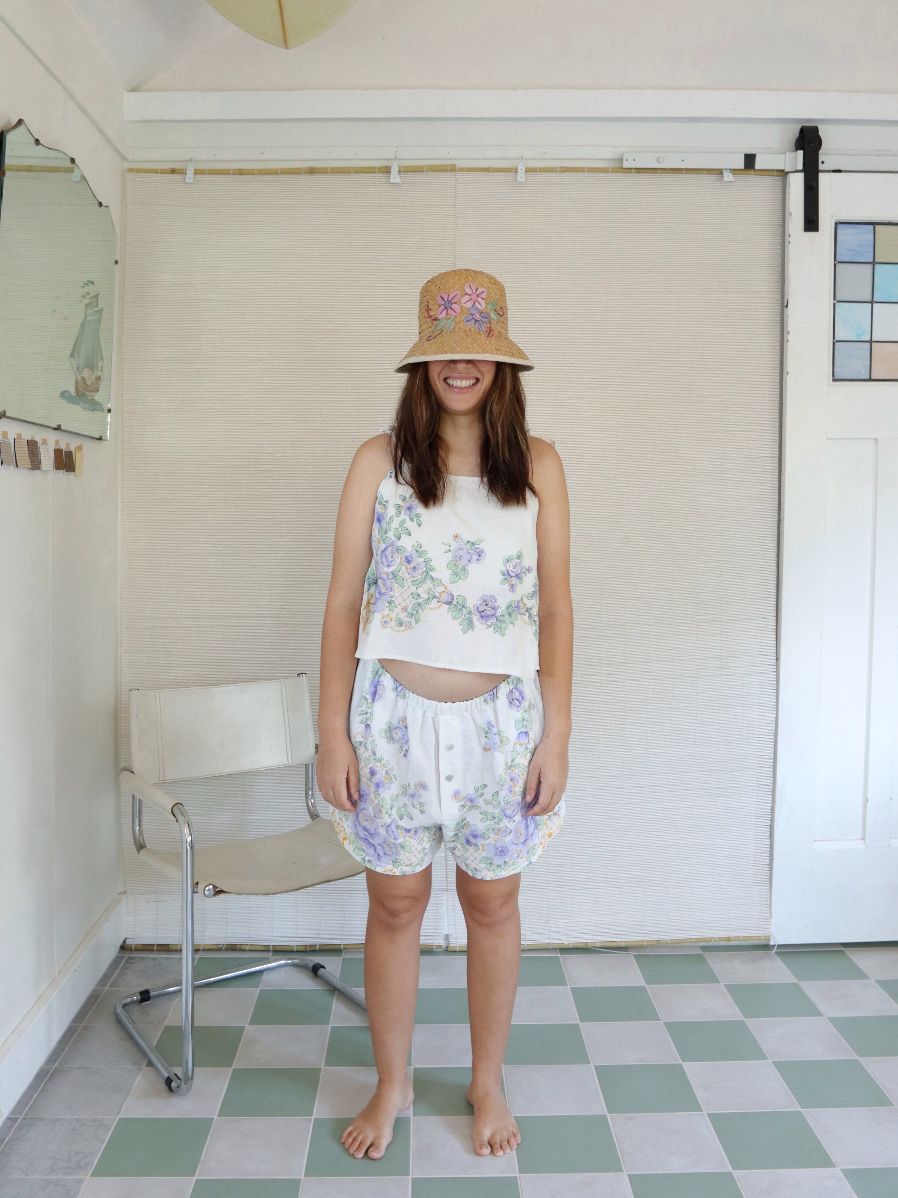 oh dear boxer 〰 violet bloom M/L