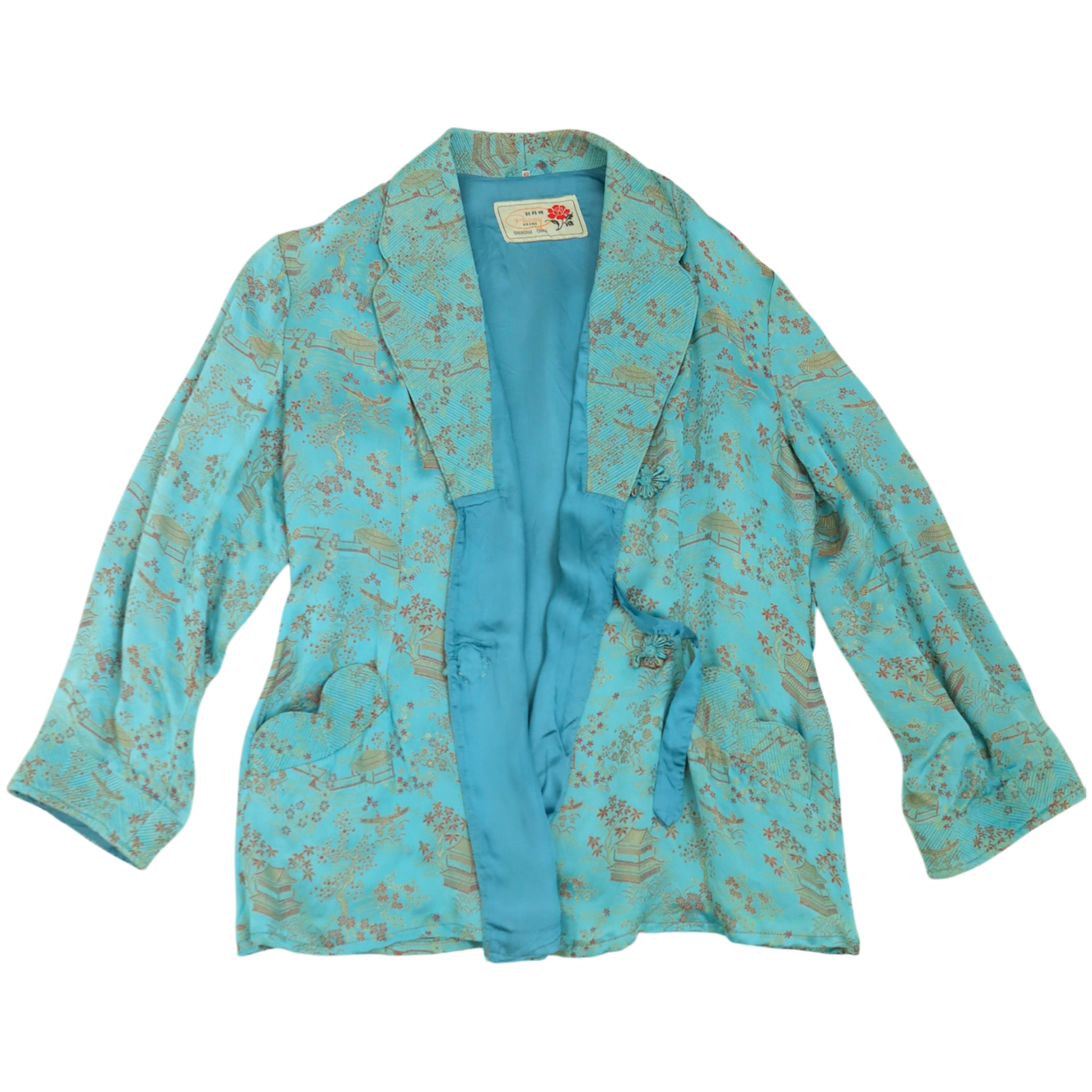 vintage kimono – blue china