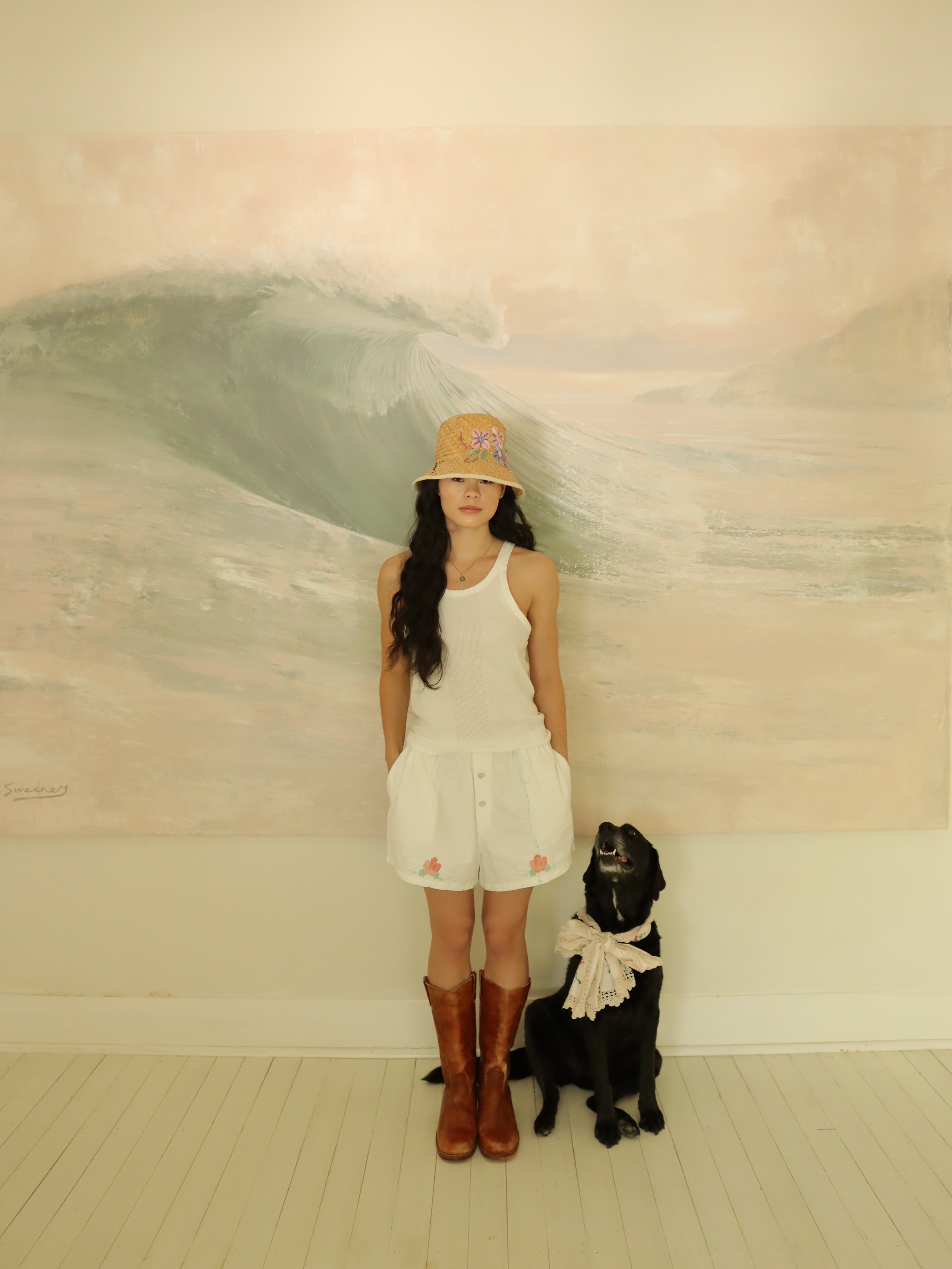 love me boxer  – peach petal